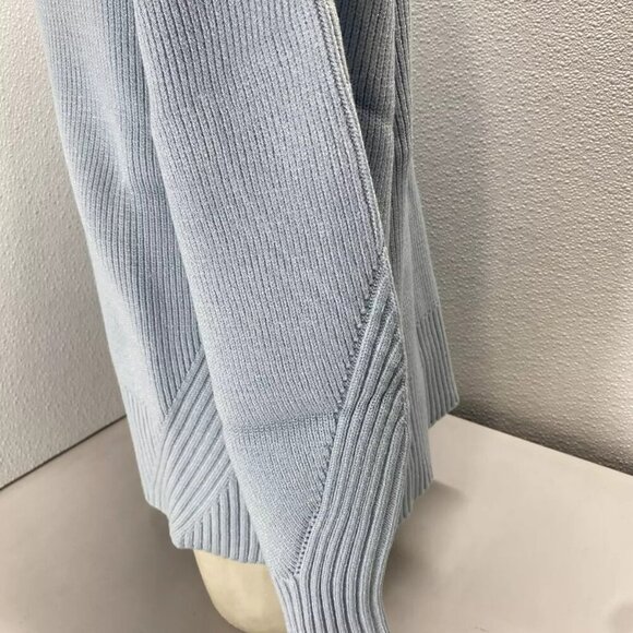 NEW APPARIS Womens Anderson Soft Ribbed Cardigan Sweater Size L Light Blue - Picture 8 of 13